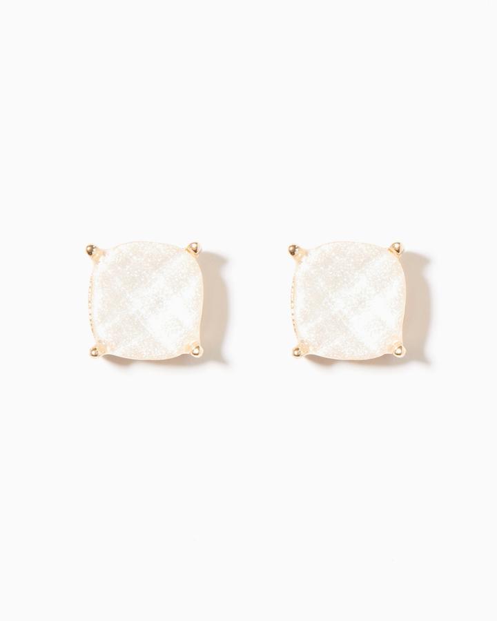 Charming Charlie Opaque Shimmer Solitaire Studs