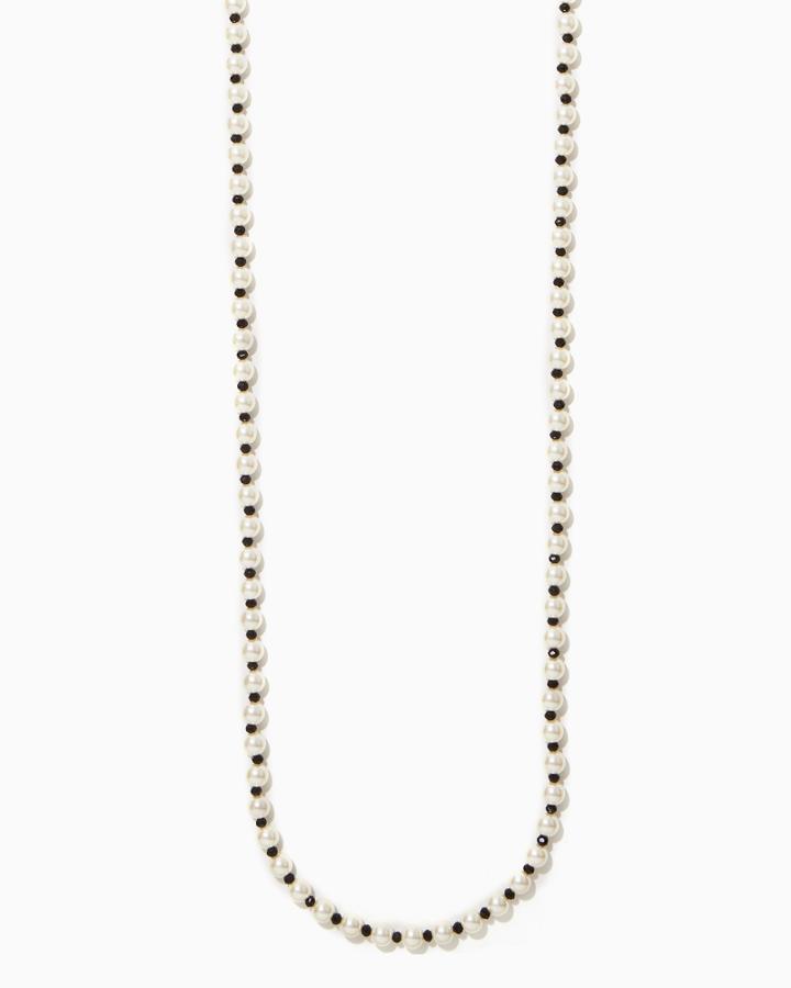 Charming Charlie Double Pearl Layered Necklace