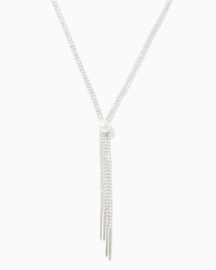 Charming Charlie Pearl Lariat Y Necklace