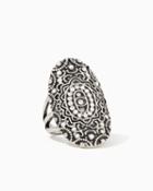 Charming Charlie Embellished Stone Oval Ring