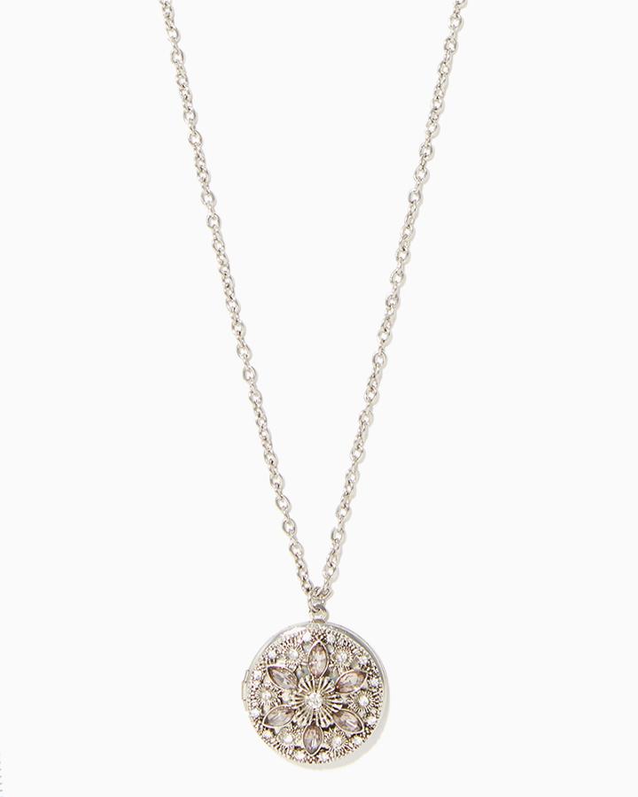 Charming Charlie Blooming Locket Necklace