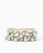 Charming Charlie Flourish Pearl Shaker Bracelet