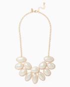 Charming Charlie Oval Pearl Bib Necklace