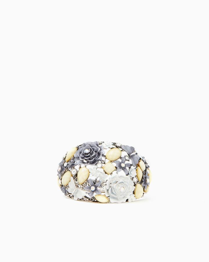 Charming Charlie Floral Filigree Hinge Bracelet
