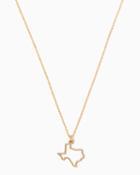 Charming Charlie Texas Outline Necklace