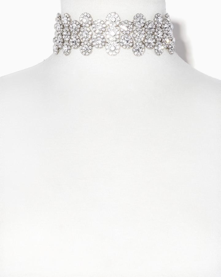 Charming Charlie Liz Rhinestone Choker Necklace