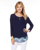 Charming Charlie 2-in-1 Dolman Sweater