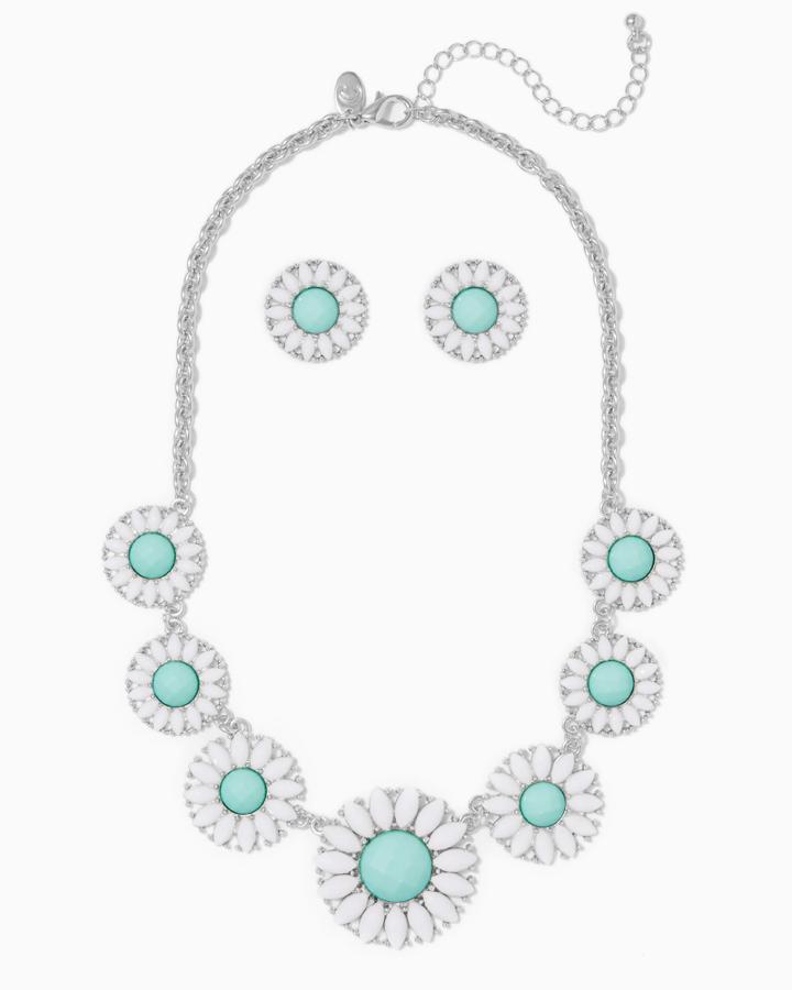 Charming Charlie Daydream Daisy Necklace Set