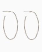 Charming Charlie Twisted Drop Oval Hoops