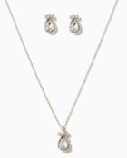 Charming Charlie Grace Bow Necklace Set