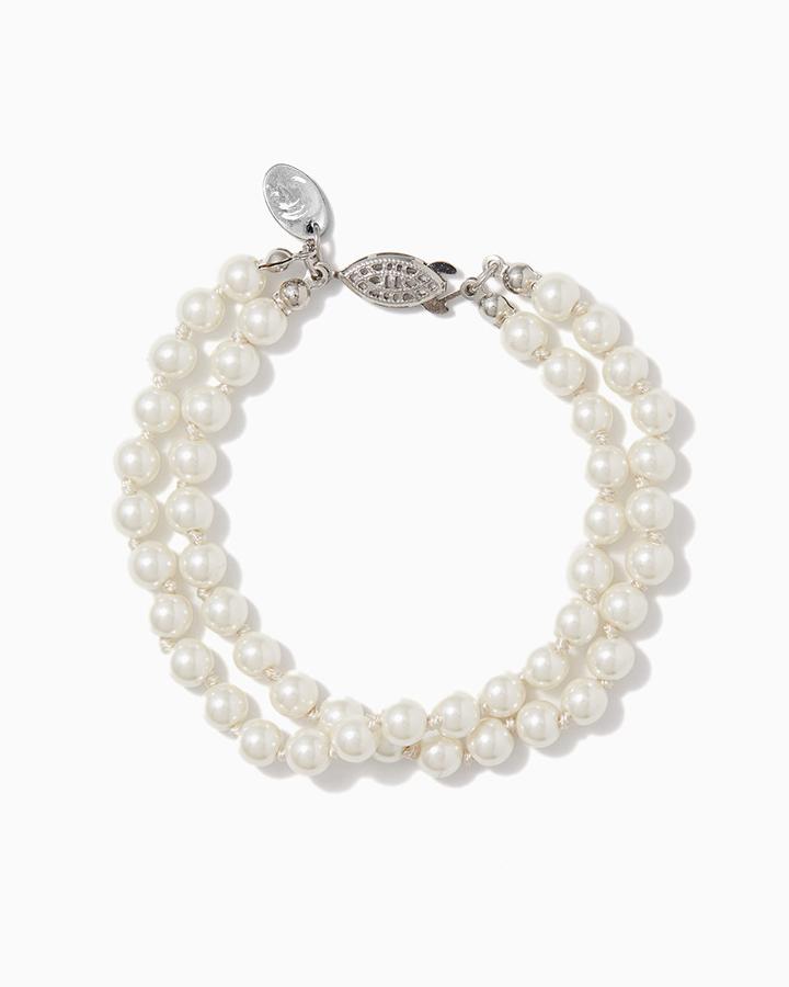 Charming Charlie Faux Pearl Layered Bracelet