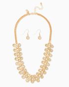Charming Charlie Daisy Sparkle Chain Necklace Set