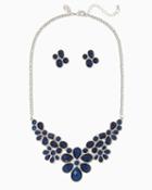 Charming Charlie Franny Floral Bib Necklace