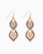 Charming Charlie Double Allure Drop Earrings