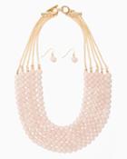 Charming Charlie Lumi Layered Bead Necklace Set