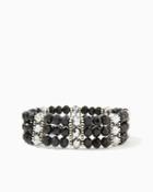 Charming Charlie Faceted Layers Stretch Bracelet