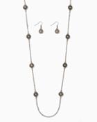 Charming Charlie Medallion Bucks Long Necklace