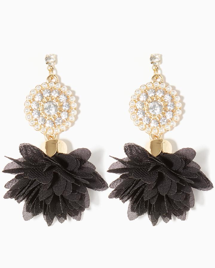 Charming Charlie Evening Rhinestone Bloom Earrings
