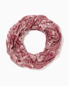 Charming Charlie Paisley Floral Infinity Scarf