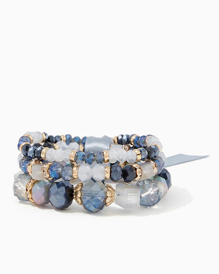 Charming Charlie Three-row Multi-beaded Bracelet