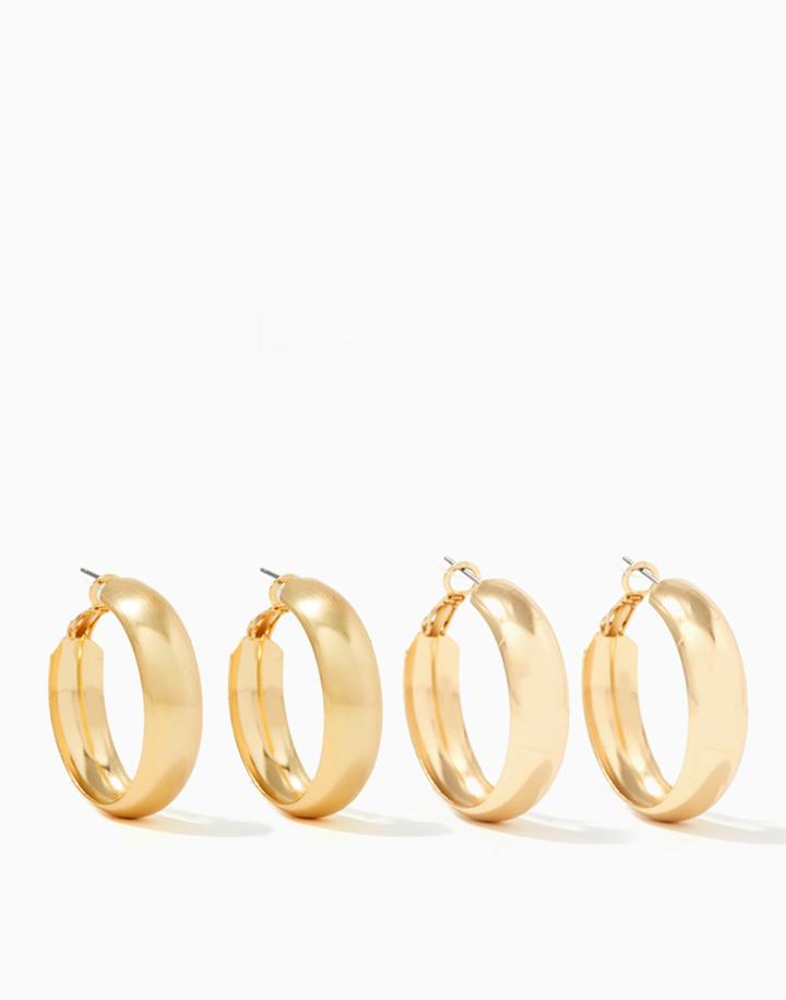 Charming Charlie Classic Hoop Earring Set