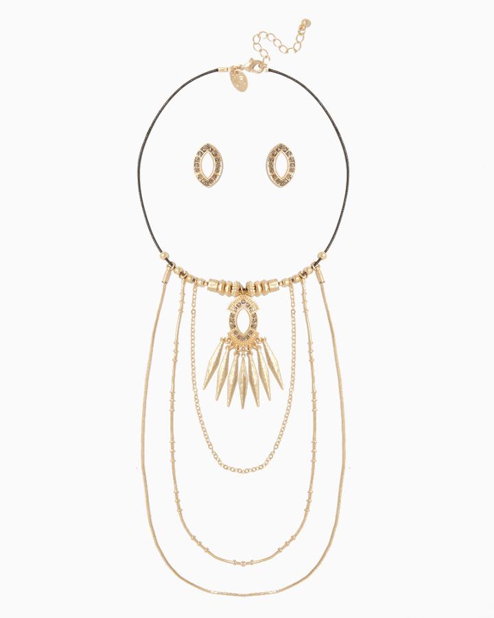 Charming Charlie Angelique Choker Necklace Set