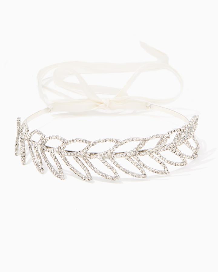Charming Charlie Oval Leaf Rhine Headband