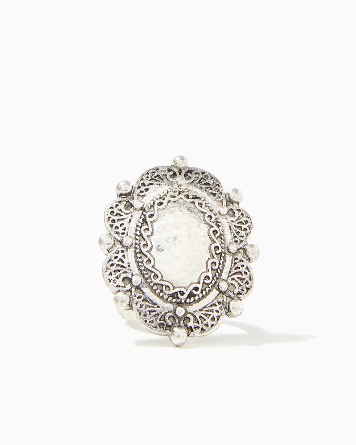 Charming Charlie Burnished Buckle Ring