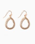 Charming Charlie Sharkebite Crystal Drop Earrings