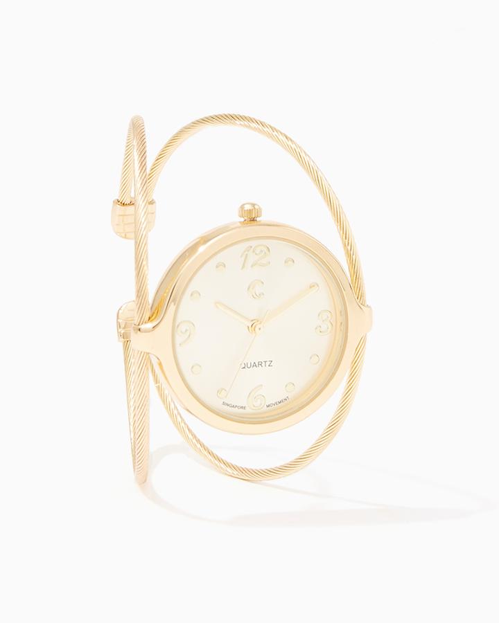 Charming Charlie Cable Split Cuff Watch