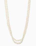 Charming Charlie 72 Single-strand Pearl Necklace