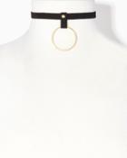 Charming Charlie Infinite Ring Choker Necklace