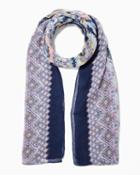 Charming Charlie Psychedelic Diamond Print Scarf