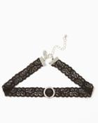 Charming Charlie Backstage Lace Choker Necklace