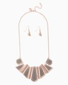 Charming Charlie Graduated Stone Necklace Set
