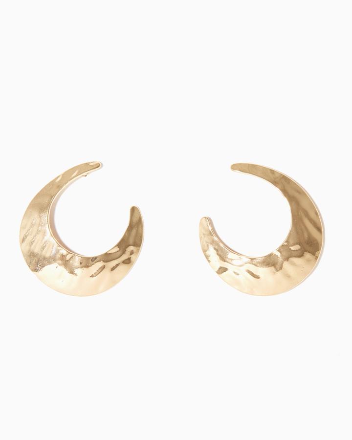 Charming Charlie Boomerang Hammered Earrings