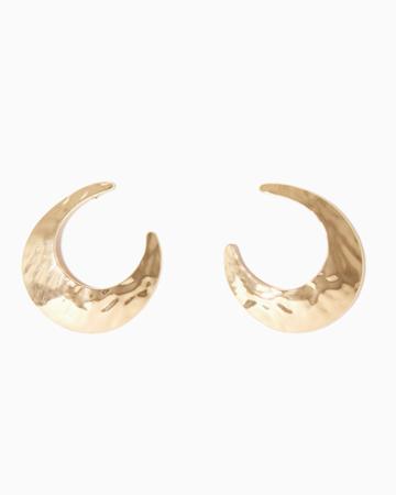 Charming Charlie Boomerang Hammered Earrings