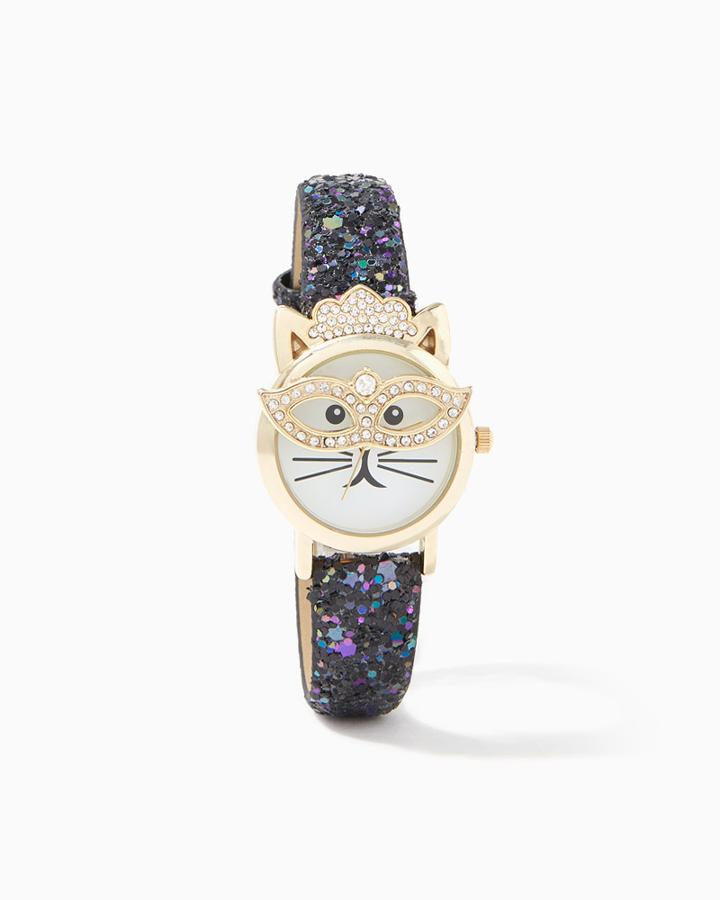 Charming Charlie Masquerade Kitty Watch