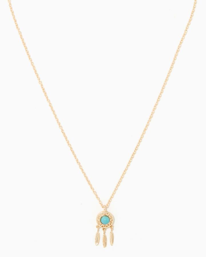 Charming Charlie Mini Dreamcatcher Pendant Necklace