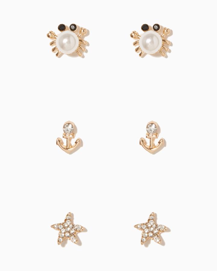 Charming Charlie Nautical Voyage Earring Set