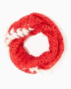 Charming Charlie Faux Fur Trimmed Infinity Scarf