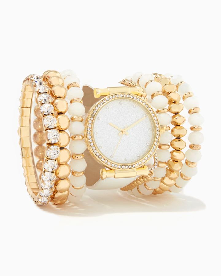 Charming Charlie Rock Steady Bracelet & Watch Set
