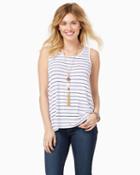 Charming Charlie Hartley Striped Tank Top