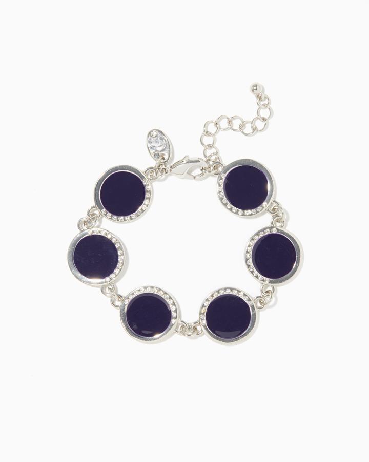 Charming Charlie Pav Enamel Disc Bracelet