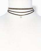 Charming Charlie Layered Stud Choker Necklace