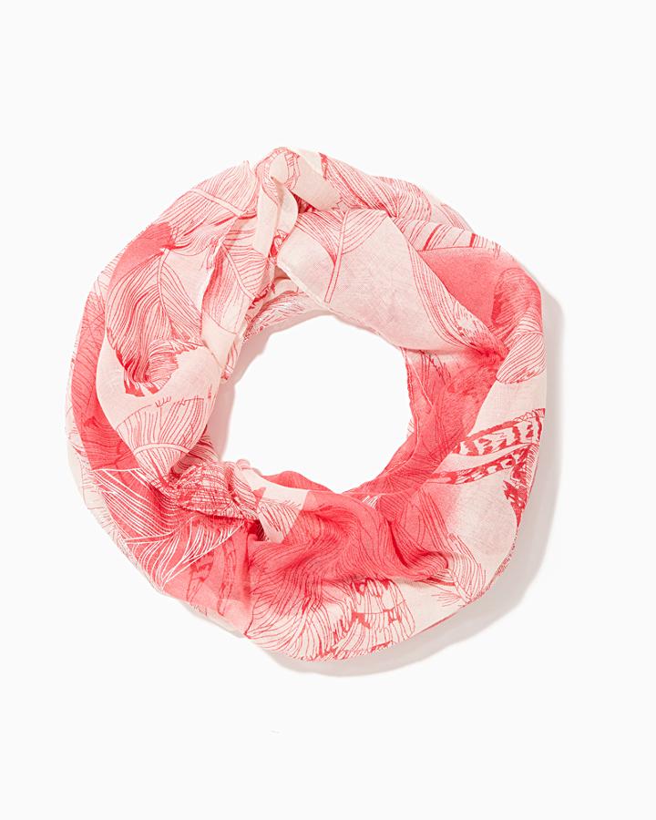 Charming Charlie Foil Leaves Infinity Scarf