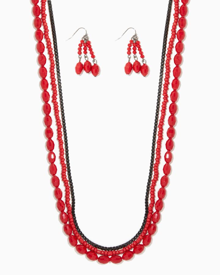 Charming Charlie Set Of Three Necklace Set