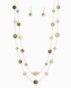 Charming Charlie Bold Beads Illusion Necklace Set