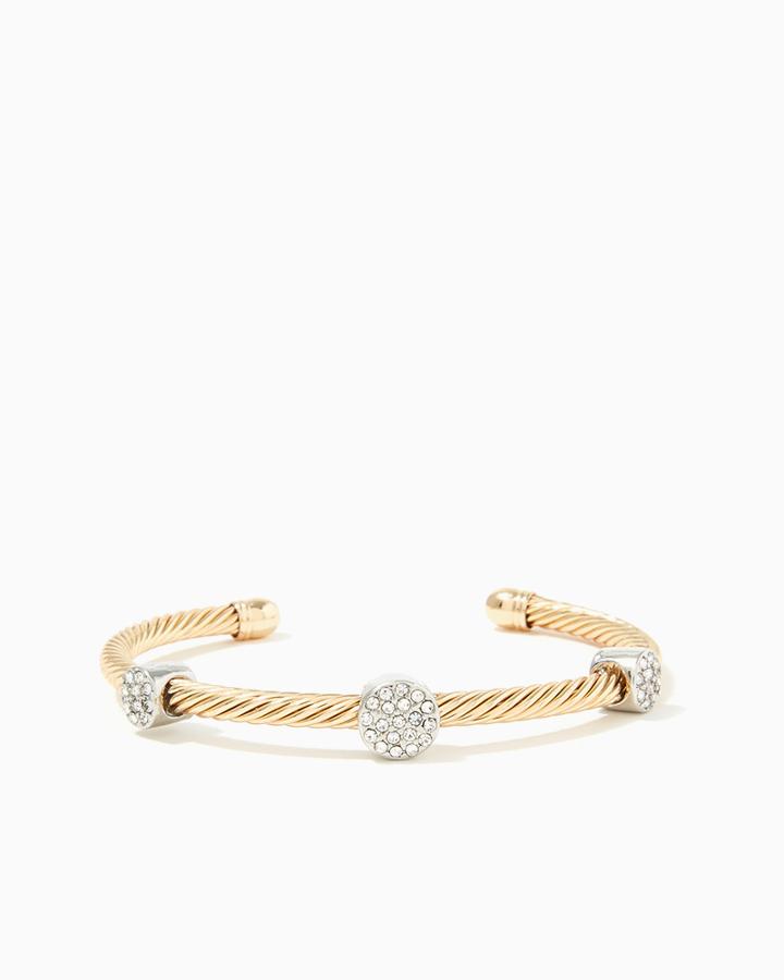 Charming Charlie Farah Cable Cuff Bracelet