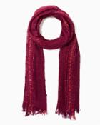 Charming Charlie Open-weave Sequin Scarf